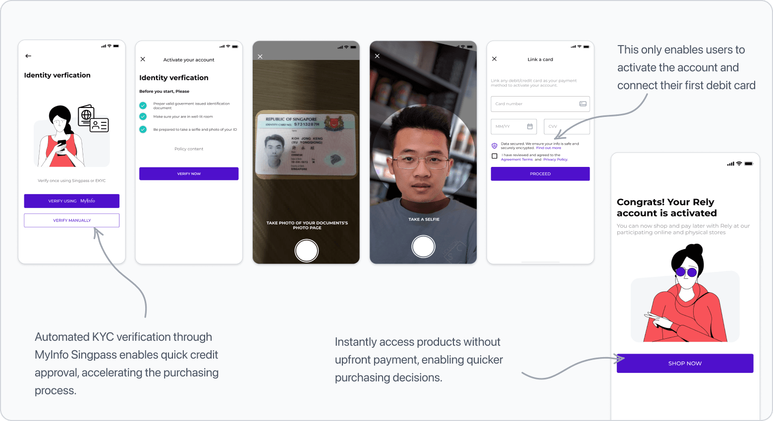 QR-based merchant checkout flow screens