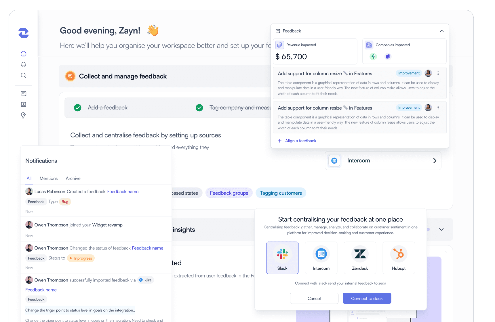 Zeda 2.0 redesigned dashboard