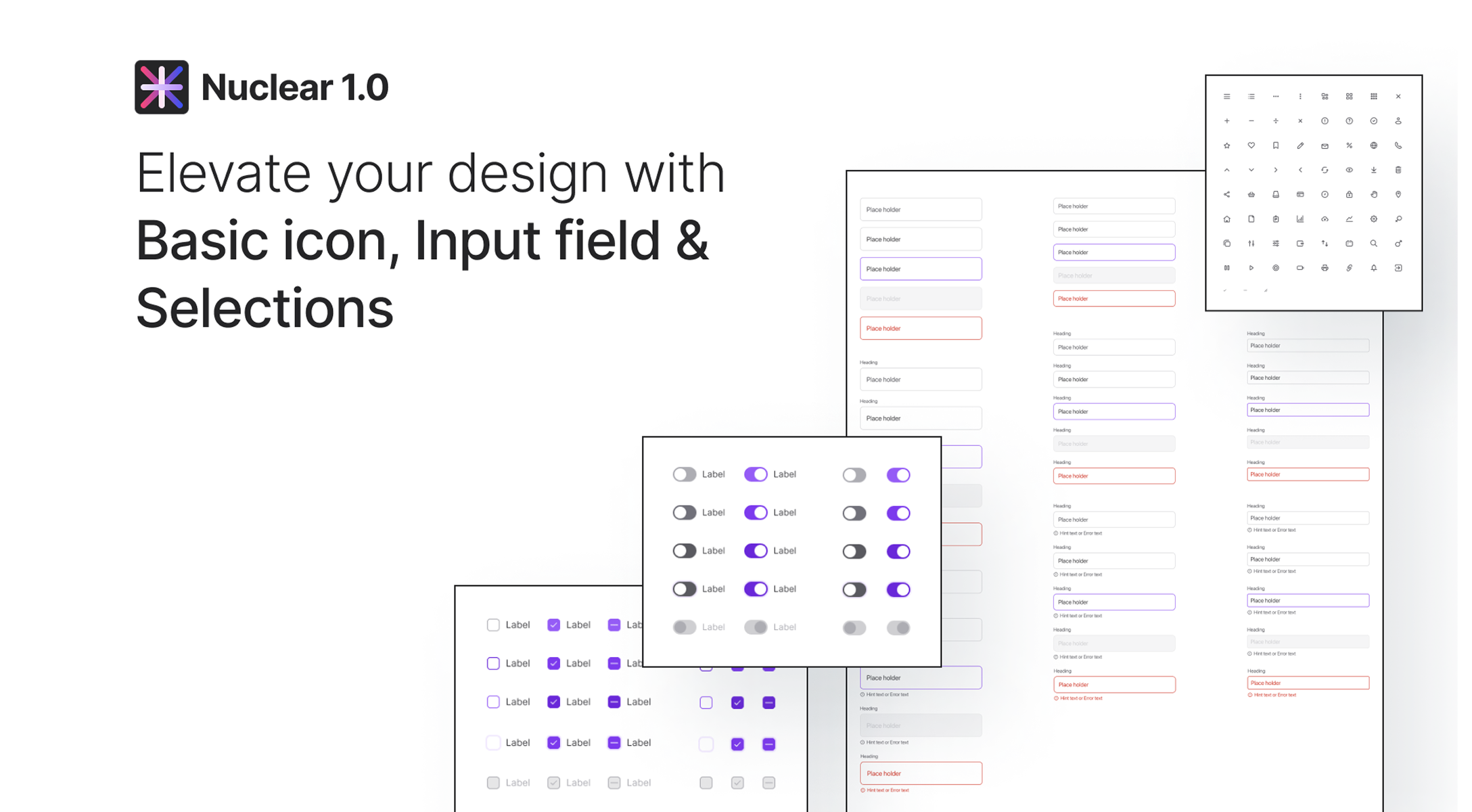 Input, Dropdown & Selections